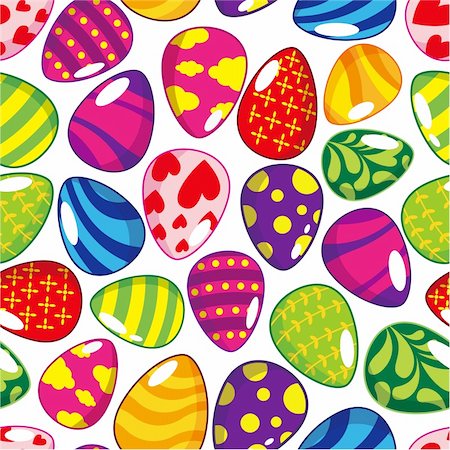 simsearch:400-04335429,k - seamless Easter egg pattern Photographie de stock - Aubaine LD & Abonnement, Code: 400-04335435