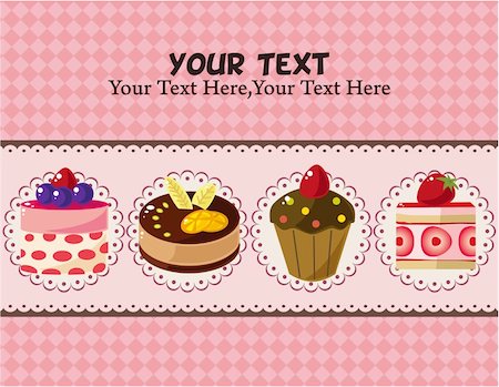 dots spirals - cake card Stock Photo - Budget Royalty-Free & Subscription, Code: 400-04335492