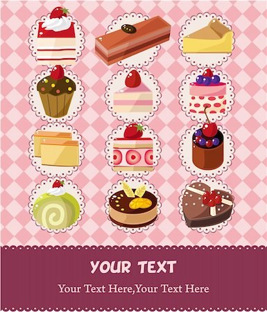 dots spirals - cake card Stock Photo - Budget Royalty-Free & Subscription, Code: 400-04335493