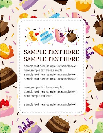 cake card Stock Photo - Budget Royalty-Free & Subscription, Code: 400-04335564