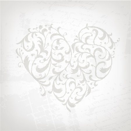 simsearch:400-04839001,k - Floral ornament heart shape for your design Foto de stock - Super Valor sin royalties y Suscripción, Código: 400-04336158