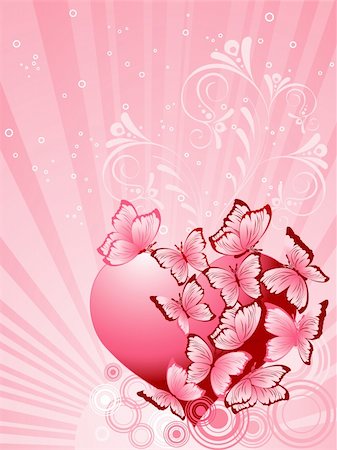 simsearch:400-04532691,k - Valentines Day background. Vector illustration Stockbilder - Microstock & Abonnement, Bildnummer: 400-04336797