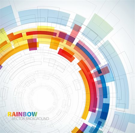 Abstract background with rainbow colors and place for your text Stock Photo - Budget Royalty-Free & Subscription, Code: 400-04336841