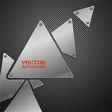 simsearch:400-04345562,k - Abstract metal background. Vector illustration. Photographie de stock - Aubaine LD & Abonnement, Code: 400-04337328