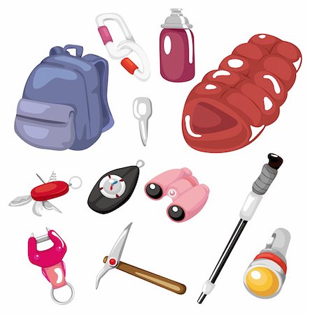 simsearch:862-03289029,k - cartoon climbing tool icon Foto de stock - Super Valor sin royalties y Suscripción, Código: 400-04337845