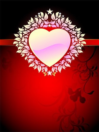 heart frame,  this illustration may be useful as designer work Stock Photo - Budget Royalty-Free & Subscription, Code: 400-04337887