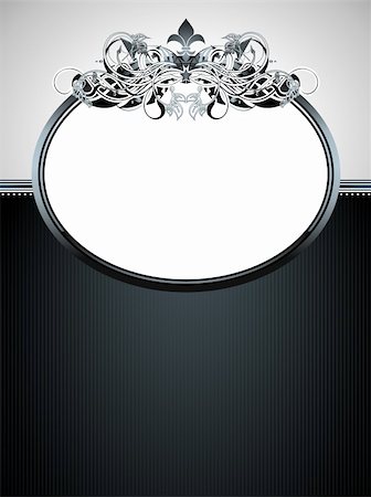 ornate frame,  this illustration may be useful as designer work Stock Photo - Budget Royalty-Free & Subscription, Code: 400-04337889
