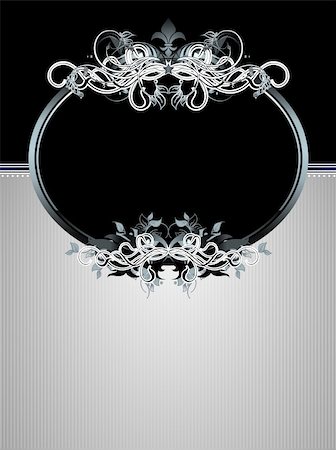 ornate frame,  this illustration may be useful as designer work Stock Photo - Budget Royalty-Free & Subscription, Code: 400-04337895