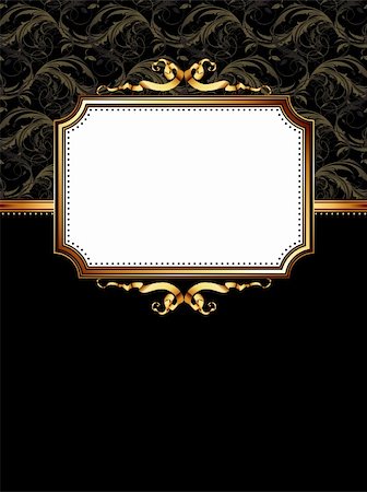 ornate frame,  this illustration may be useful as designer work Stock Photo - Budget Royalty-Free & Subscription, Code: 400-04337898