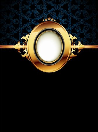 ornate frame,  this illustration may be useful as designer work Stock Photo - Budget Royalty-Free & Subscription, Code: 400-04337890