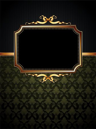 ornate frame,  this illustration may be useful as designer work Stock Photo - Budget Royalty-Free & Subscription, Code: 400-04337900