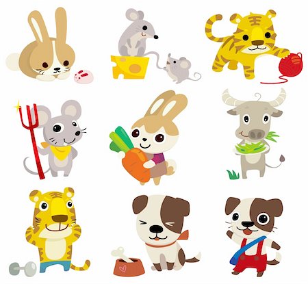 simsearch:400-04355492,k - cartoon animal icon Stock Photo - Budget Royalty-Free & Subscription, Code: 400-04338307