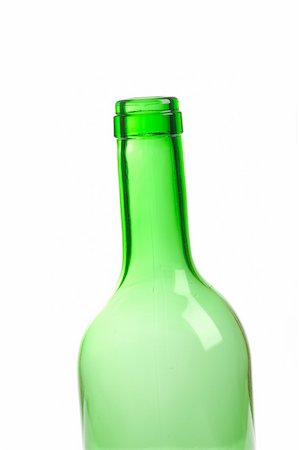 simsearch:400-04919991,k - one empty green wine bottle isolated on white background Foto de stock - Royalty-Free Super Valor e Assinatura, Número: 400-04338489