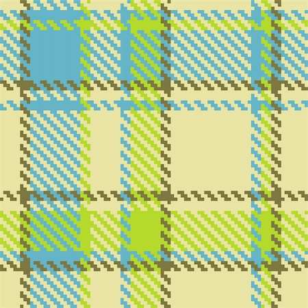 schottenrock - Seamless checkered green blue brown vector pattern Stockbilder - Microstock & Abonnement, Bildnummer: 400-04338503