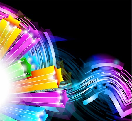 simsearch:400-04303213,k - Abstract Glow of Lights with Brilliant colours for stylish flyers Fotografie stock - Microstock e Abbonamento, Codice: 400-04338598