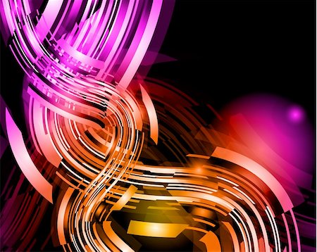 simsearch:400-04303213,k - Abstract Glow of Lights with Brilliant colours for stylish flyers Fotografie stock - Microstock e Abbonamento, Codice: 400-04338609