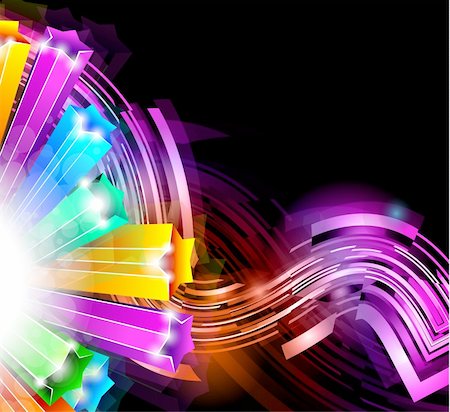 simsearch:400-04303213,k - Abstract Glow of Lights with Brilliant colours for stylish flyers Fotografie stock - Microstock e Abbonamento, Codice: 400-04338600