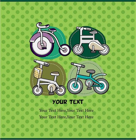 simsearch:400-04333148,k - bicycle card Photographie de stock - Aubaine LD & Abonnement, Code: 400-04338768