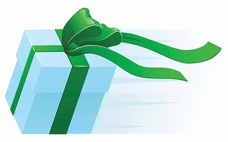 A very fast gift zooming along. Concept for shipping, fast delivery or gift wrapping. Stock Photo - Budget Royalty-Free & Subscription, Code: 400-04338882