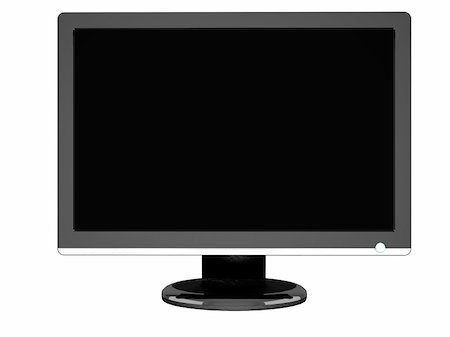 simsearch:400-04614196,k - computer visualization lcd monitor, isolated on a white background Photographie de stock - Aubaine LD & Abonnement, Code: 400-04339175