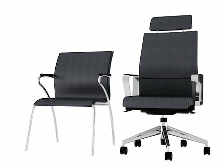 simsearch:400-04176994,k - Computer visualization of an office chair isolated on white background Stock Photo - Budget Royalty-Free & Subscription, Code: 400-04339224