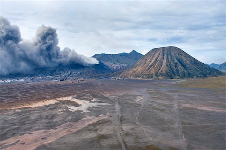 person climbing a volcano - Volcanoes of Bromo National Park, Java, Indonesia Stock Photo - Budget Royalty-Free & Subscription, Code: 400-04339366