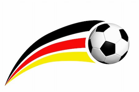 Football And Germany Flag On White Background Stock Photo - Budget Royalty-Free & Subscription, Code: 400-04339555