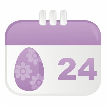 simsearch:400-04350939,k - easter calendar icon Stock Photo - Budget Royalty-Free & Subscription, Code: 400-04339920