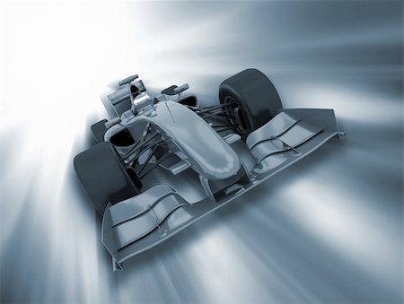 3D render of a formula one car on a motion background Stock Photo - Budget Royalty-Free & Subscription, Code: 400-04339959