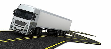 simsearch:400-07266163,k - 3D Render of a Cargo Delivery Vehicle Stock Photo - Budget Royalty-Free & Subscription, Code: 400-04339990