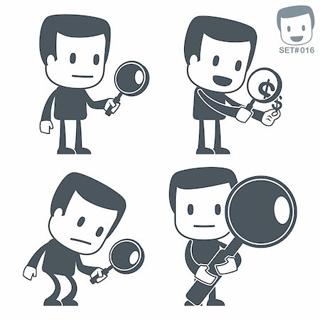 Vector illustration of a simple cute characters for use in presentations, manuals, design, etc. Photographie de stock - Aubaine LD & Abonnement, Code: 400-04330097