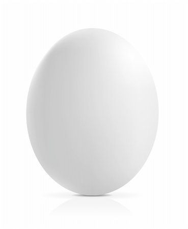 eat boiled egg - close up of an egg on a white background. Vector illustration Stock Photo - Budget Royalty-Free & Subscription, Code: 400-04330664