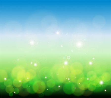 summer light abstract - Glowing lights as abstract green and blue blurry background. Stock Photo - Budget Royalty-Free & Subscription, Code: 400-04330756