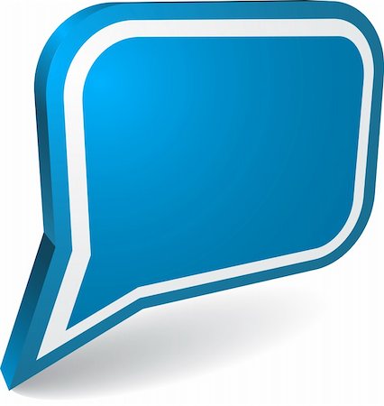 simsearch:400-04791118,k - Big blue speech bubble with white frame Stock Photo - Budget Royalty-Free & Subscription, Code: 400-04330806