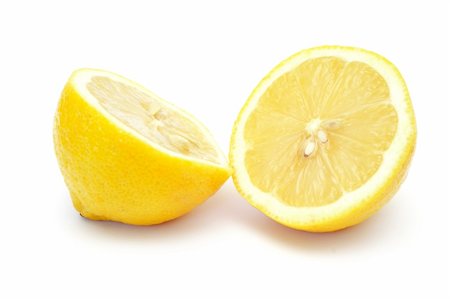 Fresh yellow lemon isolated on white background Photographie de stock - Aubaine LD & Abonnement, Code: 400-04330822