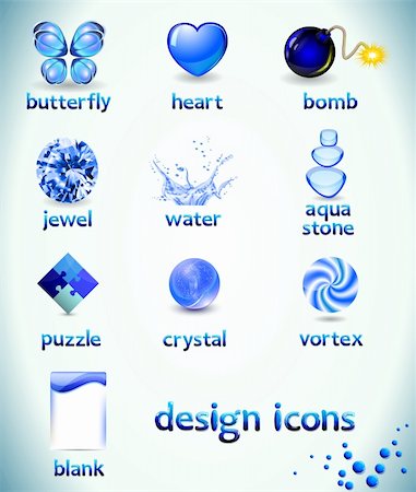 Design icons Stock Photo - Budget Royalty-Free & Subscription, Code: 400-04331110