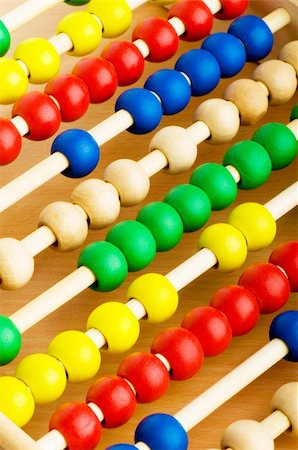 simsearch:400-05682310,k - Education concept - Abacus with many colorful beads Stockbilder - Microstock & Abonnement, Bildnummer: 400-04331474