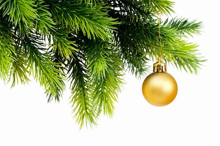 Christmas decoration isolated on the white background Stock Photo - Budget Royalty-Free & Subscription, Code: 400-04331484