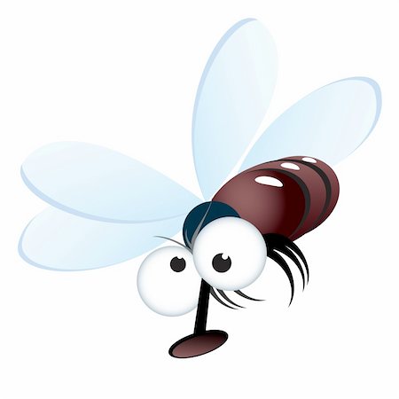 simsearch:400-06138663,k - Cartoon style illustration of a fly. Vector illustration on white Stock Photo - Budget Royalty-Free & Subscription, Code: 400-04331556