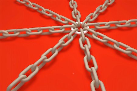 simsearch:400-06921704,k - 3d wooden chain on red background Foto de stock - Royalty-Free Super Valor e Assinatura, Número: 400-04332594