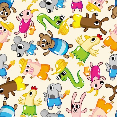 simsearch:400-05687991,k - seamless summer animal pattern Stock Photo - Budget Royalty-Free & Subscription, Code: 400-04333168