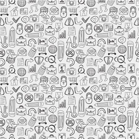 sketch arrows - seamless web pattern Stock Photo - Budget Royalty-Free & Subscription, Code: 400-04333213