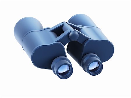 simsearch:400-06744095,k - 3d rendering binoculars isolated on white Stock Photo - Budget Royalty-Free & Subscription, Code: 400-04333402