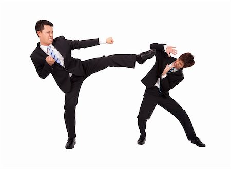 simsearch:400-04333650,k - Asian Businessman are fighting by kung fu Stock Photo - Budget Royalty-Free & Subscription, Code: 400-04333650