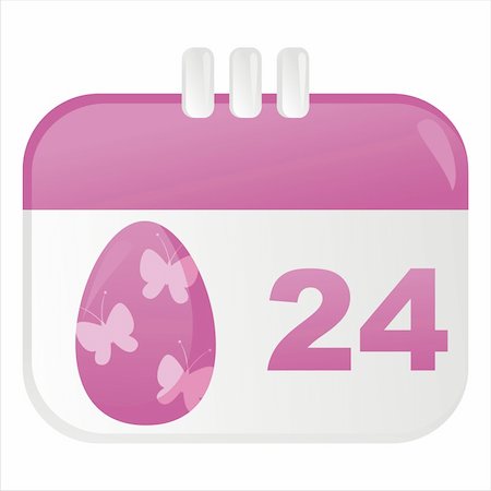 simsearch:400-04350939,k - easter calendar icon Stock Photo - Budget Royalty-Free & Subscription, Code: 400-04344110
