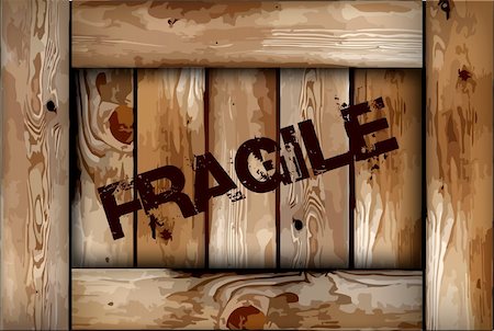 simsearch:400-08806932,k - Grunge fragile wooden box background. Vector illustration Stock Photo - Budget Royalty-Free & Subscription, Code: 400-04344372