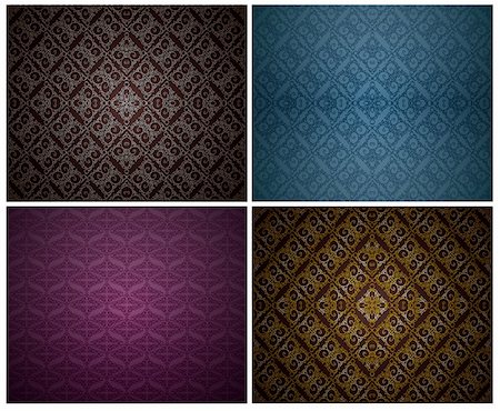 red carpet vector background - Seamless Wallpaper Pattern. Vector illustration. Stock Photo - Budget Royalty-Free & Subscription, Code: 400-04344485