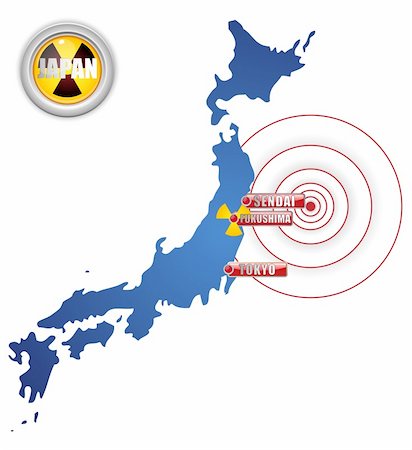 simsearch:400-04361437,k - Vector - Japan Earthquake, Tsunami and Nuclear Disaster 2011 Photographie de stock - Aubaine LD & Abonnement, Code: 400-04344613