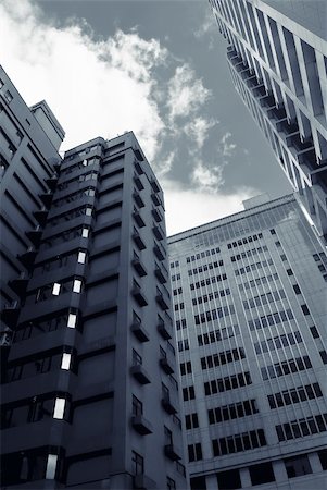 Architecture of tall towers and buildings in modern city. Stock Photo - Budget Royalty-Free & Subscription, Code: 400-04344646