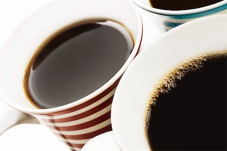 Close ups of mugs of black coffee Stock Photo - Budget Royalty-Free & Subscription, Code: 400-04344750